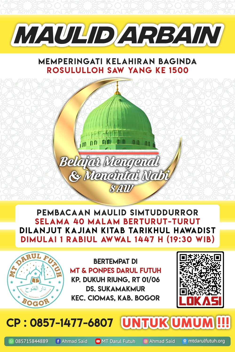 Maulid Arbain 1447